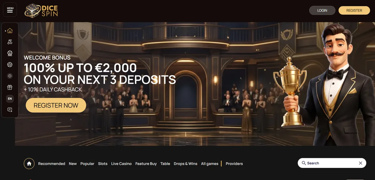 DiceSpin — homepage
